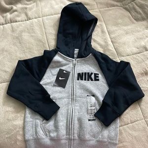 Nike boys youth kids zip up hoodie sweatshirt size XS NEW WITH TAGS